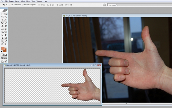 Creation of Fingerhand: Step 2